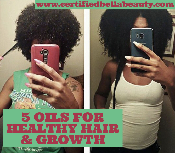 5 oils for healthy hair and growth